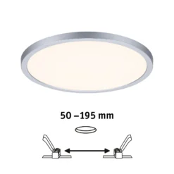 Paulmann Panel Areo 830 rund chrom 3stepdim 23cm