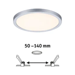 Paulmann Panel Areo ZigBee CCT rund chrom 17,5cm