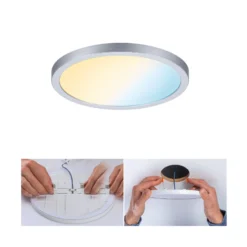 Paulmann Panel Areo ZigBee CCT rund chrom 17,5cm