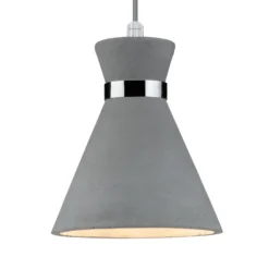Paulmann Pendelleuchte Verve, Beton, Ø 20 cm, IP44
