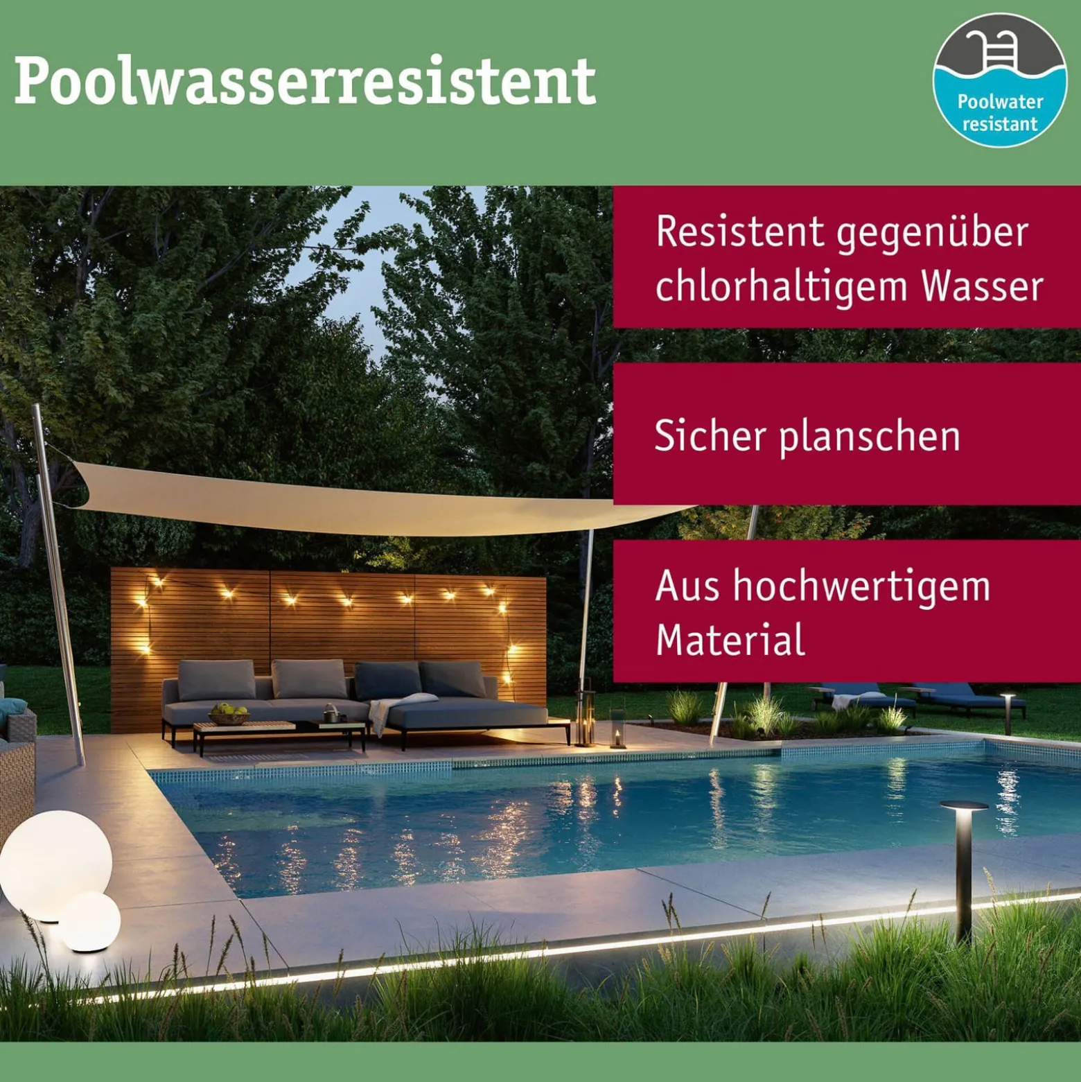 Paulmann Plug & Shine Außenlichterkette Tubs anthrazit 3xE14
