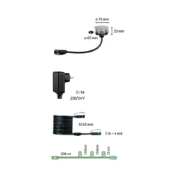 Paulmann Plug & Shine Einbaustrahler Floor 3er RGBW ZigBee
