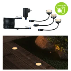 Paulmann Plug & Shine LED-Einbauleuchte 2W 3er-Set