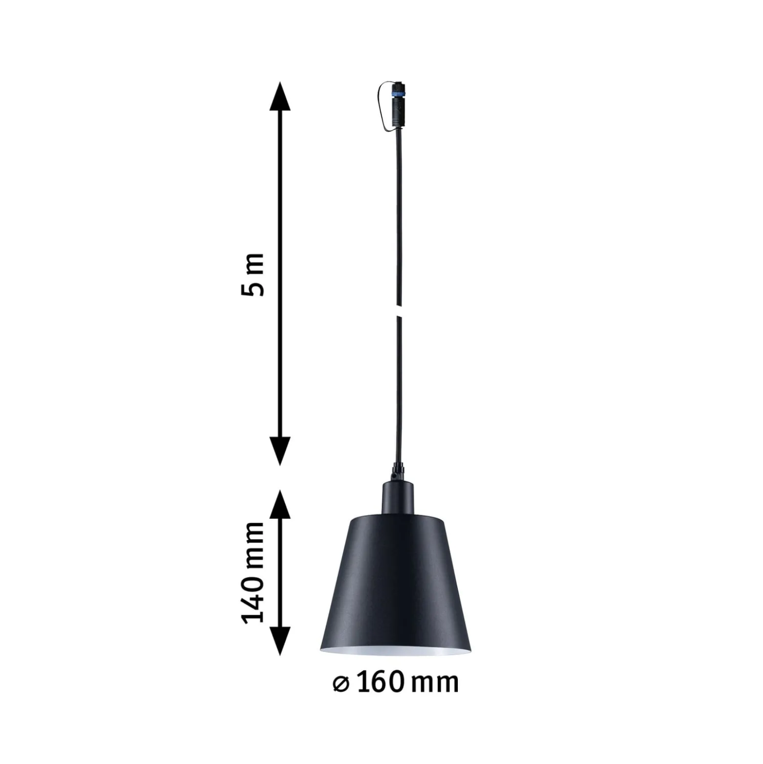 Paulmann Plug & Shine LED-Pendelleuchte Kofia E14, Aluminium