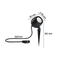 Paulmann Plug & Shine LED-Spot Kikolo, ZigBee, 2.200 K