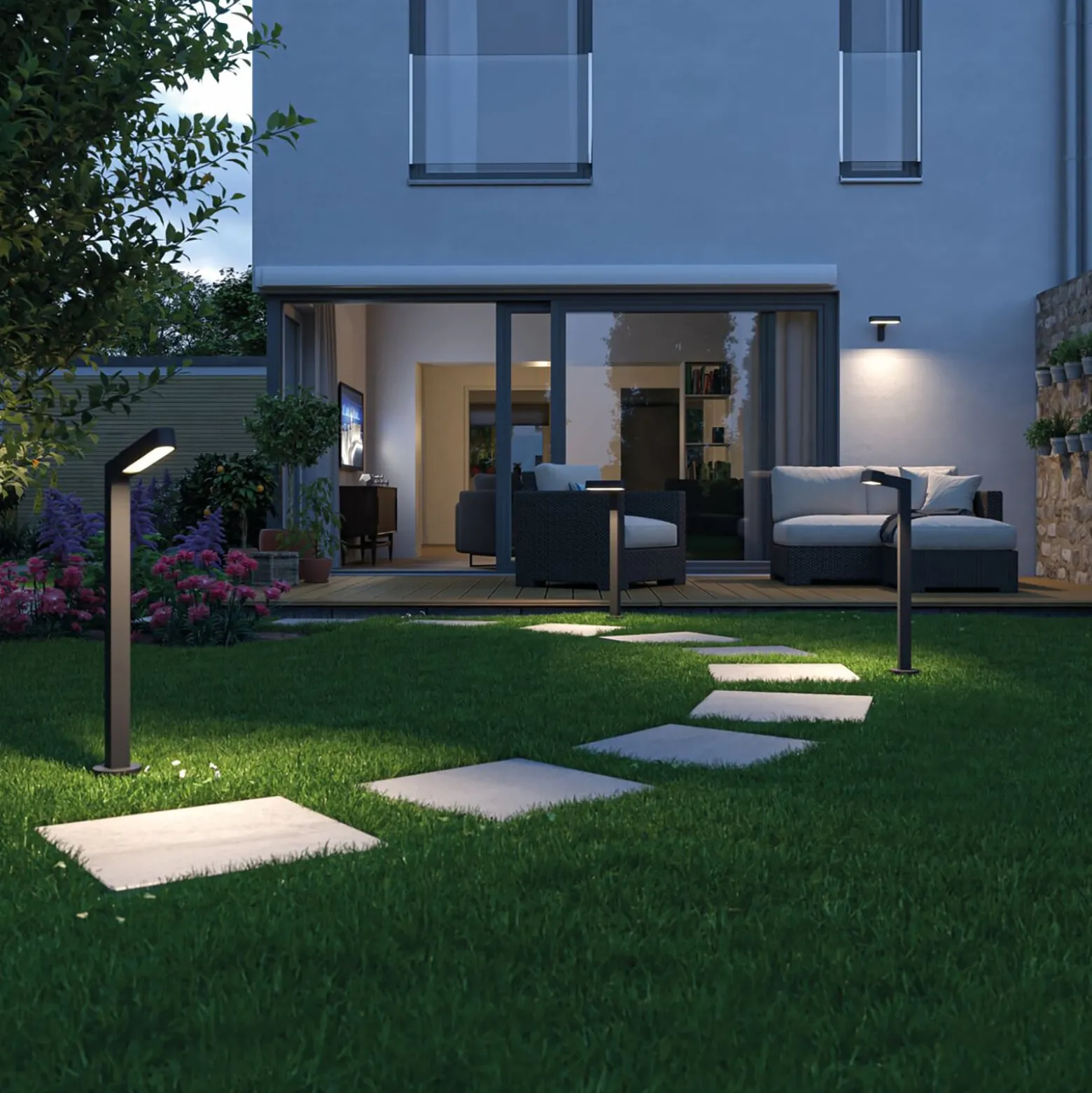 Paulmann Plug & Shine LED-Wegelampe Ito, vertikal, IP65