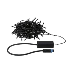 Paulmann Plug & Shine Lichterkette Yuna 10 m 3.000 K schwarz