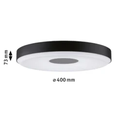 Paulmann Puric Pane II LED-Deckenlampe in Schwarz