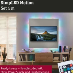 Paulmann SimpLED Motion LED-Strip Set, 5m Fernbedienung RGB