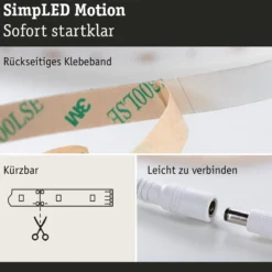Paulmann SimpLED Motion LED-Strip Set, 5m Fernbedienung RGB