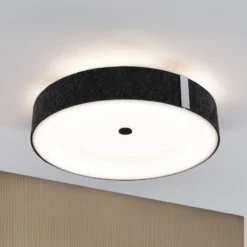 Paulmann Smart LED-Deckenlampe Malika anthrazit Ø 40 cm Filz