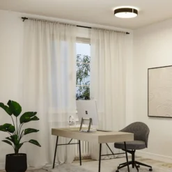 Paulmann Smart LED-Deckenlampe Malika anthrazit Ø 40 cm Filz