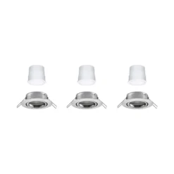 Paulmann Smart LED-Einbaulampe Base Coin eisen Ø9cm RGBW 3er