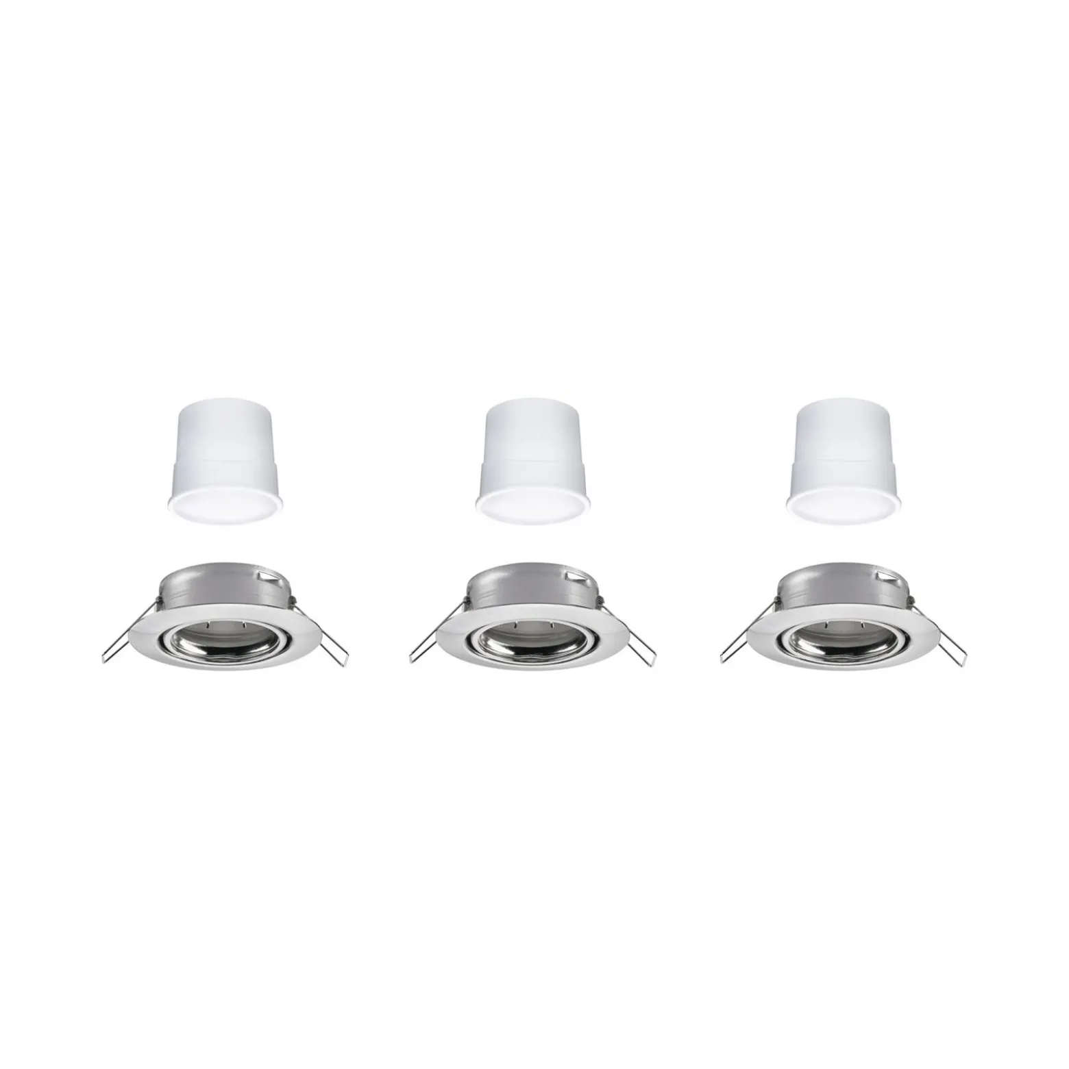 Paulmann Smart LED-Einbaulampe Base Coin eisen Ø9cm RGBW 3er