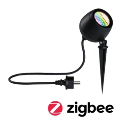 Paulmann Smart LED-Erdspießspot Kikolo, RGBW, anthrazit IP65
