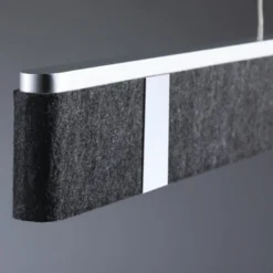 Paulmann Smart LED-Hängelampe Jagun, anthrazit, 100 cm, Filz
