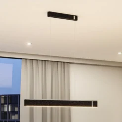 Paulmann Smart LED-Hängelampe Jagun, anthrazit, 100 cm, Filz