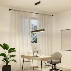 Paulmann Smart LED-Hängelampe Jagun, anthrazit, 100 cm, Filz
