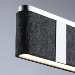 Paulmann Smart LED-Hängelampe Jagun, anthrazit, 100 cm, Filz