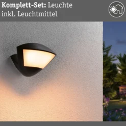 Paulmann Smart Sensoraußenwandlampe Skyla anthrazit CCT IP44