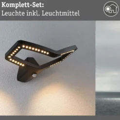 Paulmann Smart Sensor-Wandleuchte Alara, RGBW anthrazit IP44