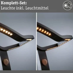 Paulmann Smart Sensor-Wegeleuchte Alara, CCT, anthrazit IP44