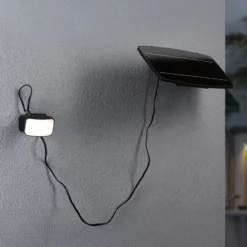 Paulmann Solar-Außenwandlampe Flotas, anthrazit, Sensor IP65