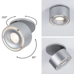 Paulmann Spircle LED-Einbauleuchte chrom matt