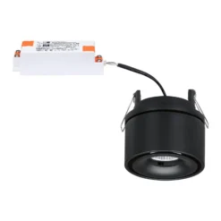 Paulmann Spircle LED-Einbauleuchte schwarz matt
