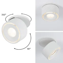 Paulmann Spircle LED-Einbauleuchte weiß matt