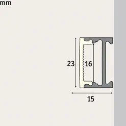 Paulmann Square Profil, alu, Diffusor satiniert 2m