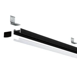 Paulmann Square Profil, schwarz, Diffusor weiß, 2m