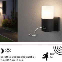 Paulmann Tubs Außenwandlampe Sensor nicht dimmbar