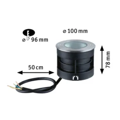 Paulmann Vanea LED-Bodeneinbauleuchte IP67, Ø 10cm