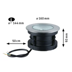 Paulmann Vanea LED-Bodeneinbauleuchte IP67, Ø 16cm