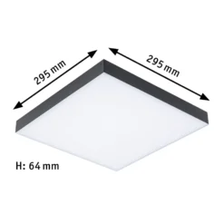 Paulmann Velora Rainbow Panel 30x30cm schwarz RGBW