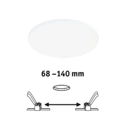 Paulmann Veluna Edge IP44 4.000K dimm Ø 16cm