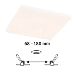 Paulmann Veluna Edge IP44 3000K dimm 20x20cm