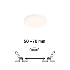 Paulmann Veluna Edge LED Einbau IP44 3.000K Ø 9cm