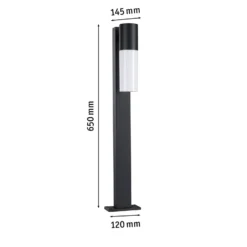 Paulmann Wegelampe Tralia, anthrazit Höhe 65 cm Alu IP44 E27