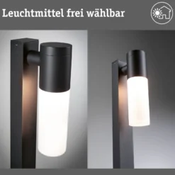 Paulmann Wegelampe Tralia, anthrazit Höhe 65 cm Alu IP44 E27