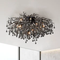 Paul Neuhaus Deckenleuchte Icicle, 14-flammig, schwarz