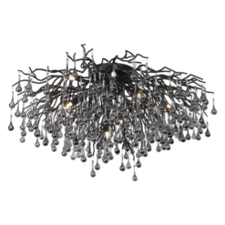 Paul Neuhaus Deckenleuchte Icicle, 14-flammig, schwarz