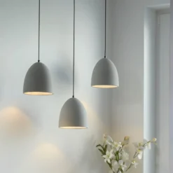 Paul Neuhaus Hängeleuchte Eton, 3.flg., 100 cm, Beton, G9