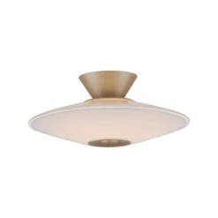 Paul Neuhaus LED-Deckenlampe Elipsa, weiß/bronze, Ø 35 cm