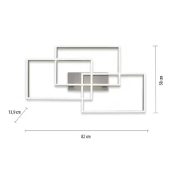 Paul Neuhaus LED-Deckenlampe Paan, 82 x 50 cm, CCT, dimmbar