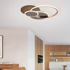 Paul Neuhaus LED-Deckenlampe Palma, Holz, CCT, 65cm, dimmbar