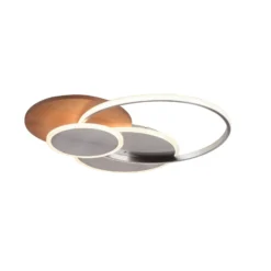 Paul Neuhaus LED-Deckenlampe Palma, Holz, CCT, 65cm, dimmbar