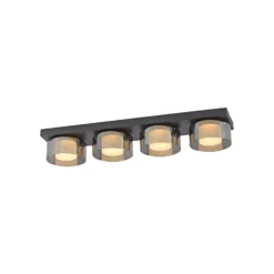 Paul Neuhaus LED-Deckenlampe Rika, 70 cm, Glas, dimmbar
