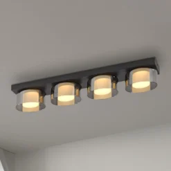 Paul Neuhaus LED-Deckenlampe Rika, 70 cm, Glas, dimmbar